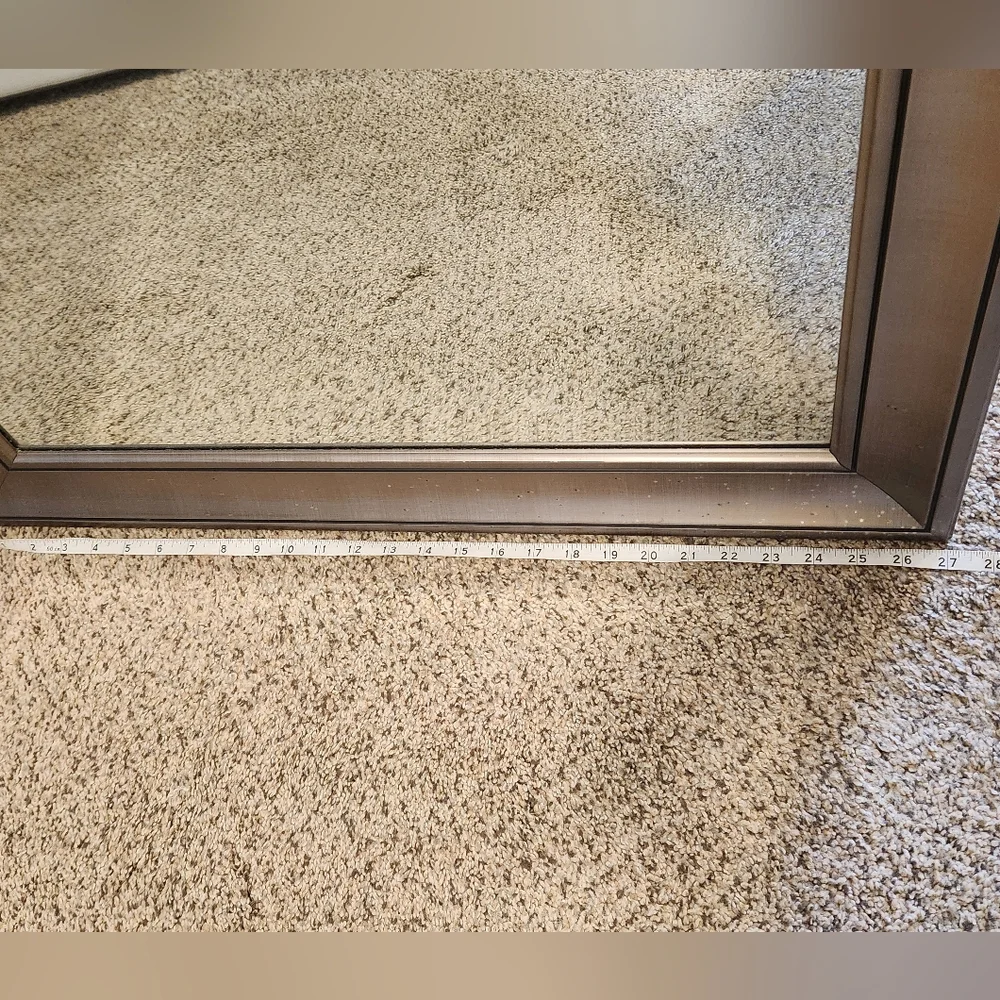 Silver Speckled Rectangular Wall Or Bathroom Mirror